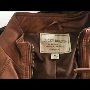 Lucky super soft brown leather jacket